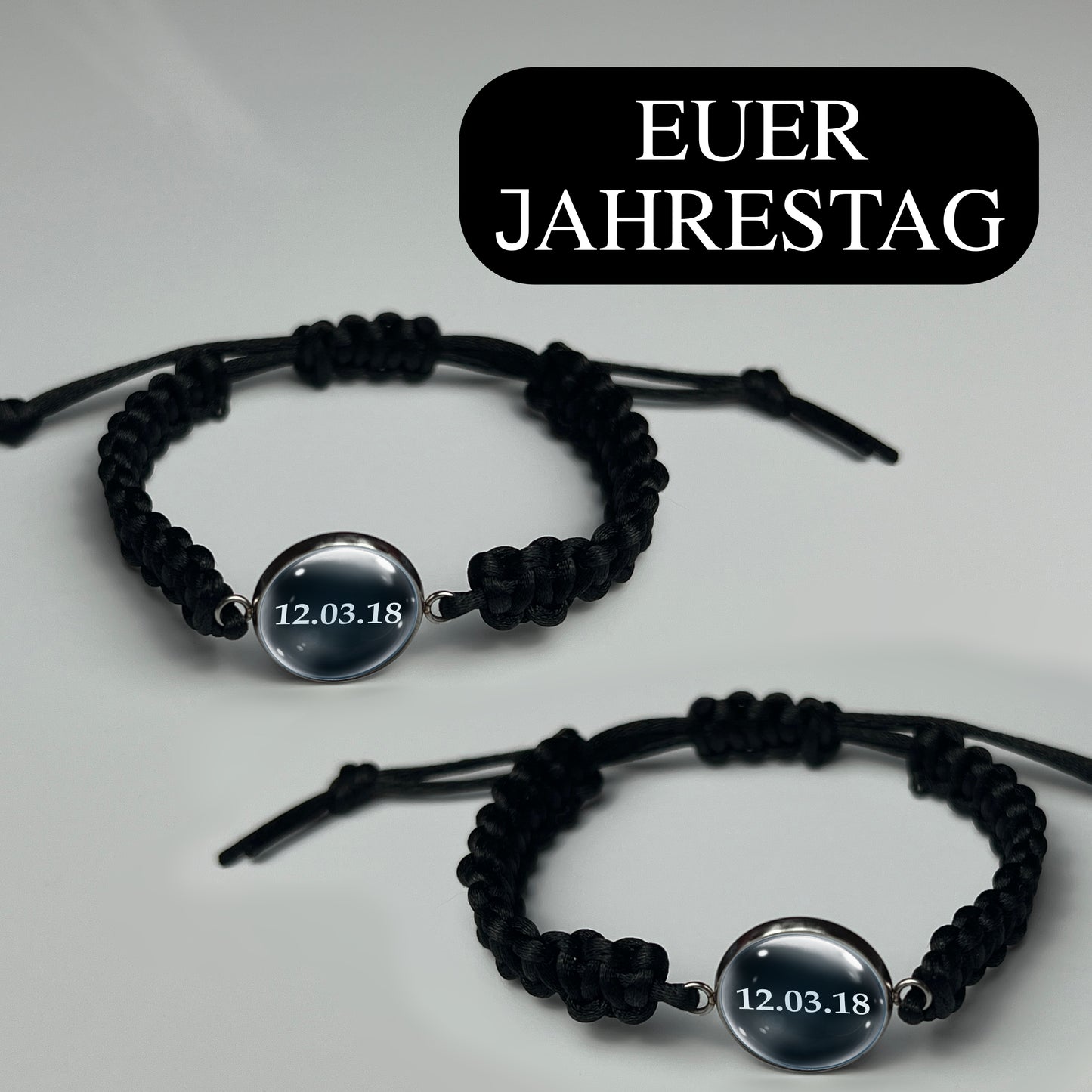 EUER JAHRESTAG - Hochwertige Makramee Armbänder SET