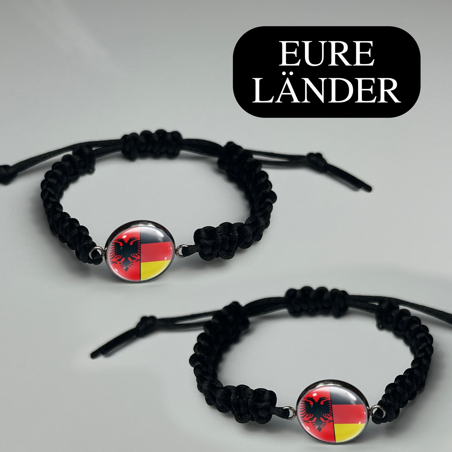 EURE LÄNDER - Hochwertige Makramee Armbänder SET